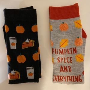 Thanksgiving themed socks.